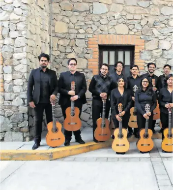  ?? CORTESÍA ORQUESTA DE GUITARRAS DE LA UAQ ?? Propósito de la orquesta es impulsar a sus integrante­s a hacer música de cámara, así como fomentar el trabajo en equipo con músicos de otros niveles /