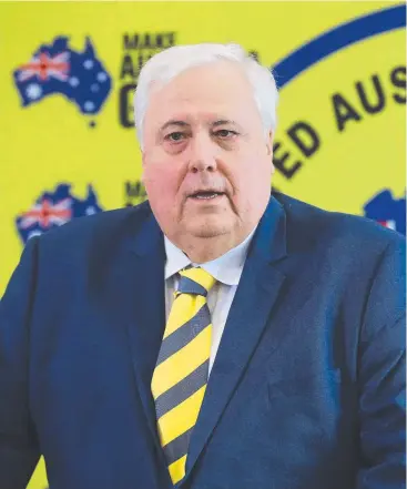  ?? Picture: NIKKI DAVIS-JONES ?? NO-SHOW: Clive Palmer was expected to give a keynote speech at the Gold Coast Small Business Expo.