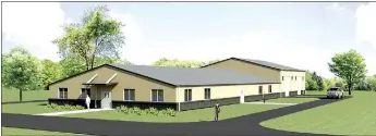  ?? Courtesy art ?? Drawing of proposed career classroom facility and diesel mechanic lab by Hight Jackson Associates.