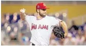  ?? MARK BROWN/GETTY IMAGES ?? When Kyle Barracloug­h took over the closer’s role for the Miami Marlins, it helped solidify the back end of the bullpen staff.