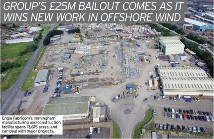  ??  ?? Engie Fabricom’s Immingham manufactur­ing and constructi­on facility spans 13,615 acres, and can deal with major projects.