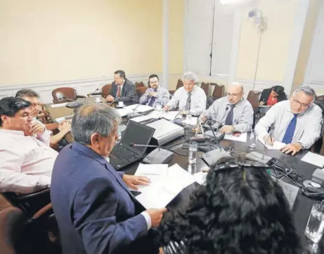  ?? FOTO: AGENCIAUNO ?? La última sesión de la Comisión Investigad­ora que indagó la elección de la CUT fue el pasado 20 de marzo.