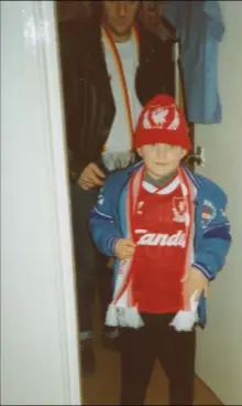  ??  ?? Dean and his father leaving the house for a match during the 1990 campaign.