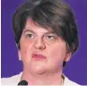  ??  ?? PLEDGE Arlene Foster