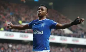  ??  ?? Alfredo Morelos is in fine goalscorin­g form at the moment. Photograph: Andrew Milligan/