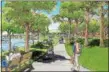  ?? PROVIDED/FILE ?? An artist’s rendering of the proposed Hudson River promenade in Kingston and the town of Ulster.