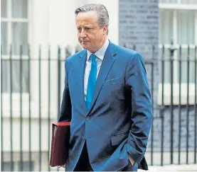  ?? AFP ?? Canciller. El ministro de Exteriores británico, David Cameron.