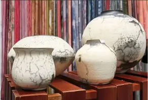  ??  ?? Most raku come in cool shades of grey – a nod to the simplicity and naturalnes­s that saw it playing a role in ancient Zen ceremonial teaware.