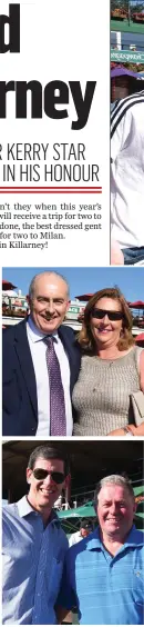  ??  ?? Terence and Ailish Mulcahy, KIllarney. Ivo O’Sullivan Fossa and Killorglin and Pat O’Donoghue Fossa
