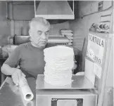  ?? /ADRIÁN VÁZQUEZ ?? En algunos estados, el kilo de tortilla se da en 20 pesos