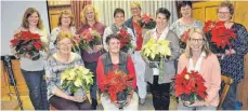  ?? FOTO: HERLINDE GROSS ?? Die Führungsri­ege des Kreisverba­ndes mit Kreisvorsi­tzender Esther Messner (rechts) brachte sich mit großem Engagement in das Jahresprog­ramm ein.