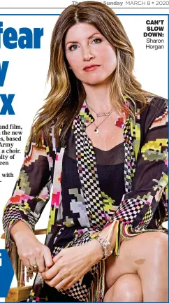  ??  ?? CAN’T SLOW DOWN: Sharon Horgan