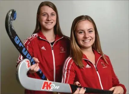  ?? PETER LEE, RECORD STAFF ?? Waterloo residents Samantha McCrory, left, and Jordyn Faiczak are back from Down Under after being called up to the senior squad.