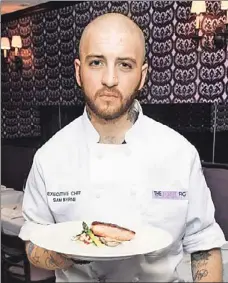  ??  ?? The Upper West Side’s Purple Fig and its executive chef, Sam Byrne, have been suffering from puny dishes.