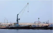  ?? AFP ?? New Delhi’s interest in Chabahar comes from the port’s value as a strategic gateway for Indian goods to reach markets in Afghanista­n and Central Asia.