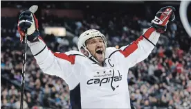  ?? ASSOCIATED PRESS FILE PHOTO ?? Entering Washington’s game on Friday, Alex Ovechkin had a NHL-leading 25 goals in 30 games this season.