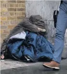  ??  ?? > Rough sleeping is at crisis point