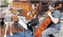  ??  ?? THE Lupa Trio will perform works by Beethoven for Friends of Music.