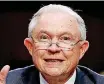  ??  ?? Attorney General Jeff Sessions