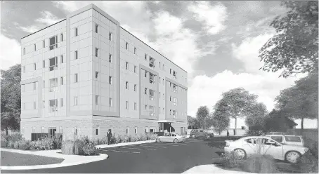  ?? ARCHITECTT­URA INC. ARCHITECTS ?? A concept rendering shows a 32-unit seniors housing developmen­t planned for Pickering Drive in Amherstbur­g.