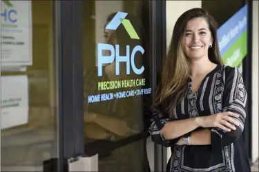  ?? LAURA A. LITTLE - MEDIANEWS GROUP ?? Administra­tor Aida Lone poses for a portrait Friday at Precision Health Care.