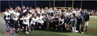  ?? GREG JOHNSON — TRENTONIAN PHOTO ?? The West Windsor-Plainsboro football team won for the first time as a co-op on Friday night. It also captured the Mayor’s Cup by beating Hightstown.