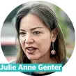  ??  ?? Julie Anne Genter