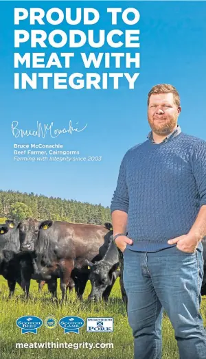  ??  ?? PROMOTION: Bruce McConachie features in the QMS Meat with Integrity posters