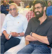  ?? Future Group CEO Kishore Biyani along with actor Rana Dagubatti in Hyderabad on Wednesday — DC ??