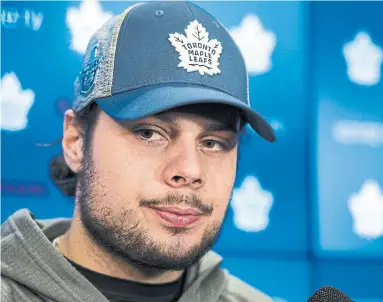  ?? CHRISTOPHE­R KATSAROV THE CANADIAN PRESS ?? Maple Leafs centre Auston Matthews faces disorderly conduct charges in Scottsdale, Ariz., after an incident last spring with a female security guard at 2 a.m., in which a group allegedly tried to get into her car and Matthews dropped his pants.