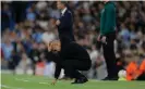  ??  ?? There were a number of concerns for Pep Guardiola during his 300th game in charge of Manchester City. Photograph: Tom Jenkins/The Guardian