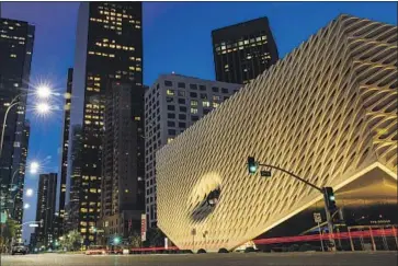  ?? Jay L. Clendenin Los Angeles Times ?? THE BROAD, one of several Los Angeles-area cultural institutio­ns built by an art-loving billionair­e.