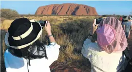 ?? Picture: DAN PELED/EPA ?? Visitors will no longer be able to climb to the top of the famous Uluru