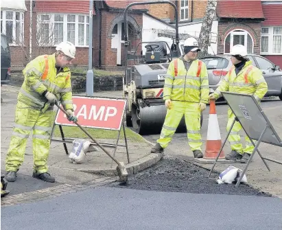  ??  ?? > Amey deliberate­ly left some roads unrepaired because they were not on its database, the court was told