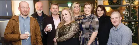  ??  ?? The Printfix.ie team on their Christmas night out in December (from left) Colm, Bill, Owen, Caroline, Caitriona, Mairéad, Alma and Mark.