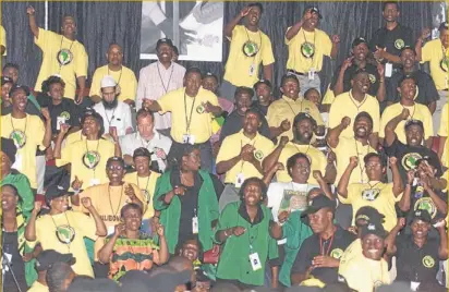  ?? Picture by Ambrose Peters ?? SECOND COMING: Delegates at the ANC’s 51st conference in Stellenbos­ch, Western Cape in 2002. The party’s policy indaba this week will debate the “second transition”.