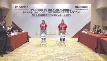  ?? ?? l Morena sorteó ayer a las personas que podrán ser aspirantes plurinomin­ales al Senado y a diputados federales.