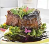  ?? CHRIS HUNT FOR THE AJC ?? 5Church’s Filet Mignon with Coffee Demi, Yuzu, Hollandais­e and Blistered Shishitos.