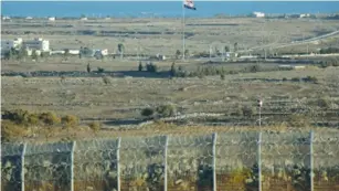  ?? (Marc Israel Sellem/The Jerusalem Post) ?? A VIEW of the Golan Heights border with Syria from the Israeli side.