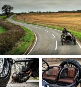  ??  ?? This page and opposite
The SCAT marque came from the same people that brought you Itala and SPA, not to mention the first FIATs – but this one is notable for being a special, based on a derelict chassis, and fitted with an engine roughly three times the usual size….