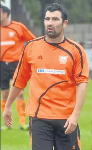  ?? Picture: Peter Rundo. ?? Ballingry Rovers’ four-goal hero John Martin. The striker was on fire as the Fife club defeated Whitburn 8-1 in the Fife and Lothians Cup.