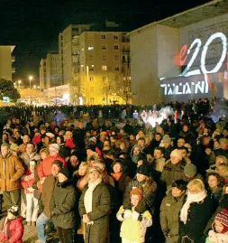  ??  ?? Ritorno al passato Piazza Tribunale ospitò la festa di Capodanno già nel 2008