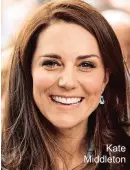  ??  ?? Kate Middleton