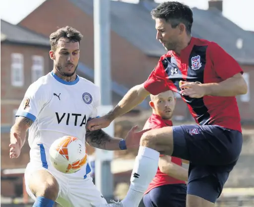  ?? Www.mphotograp­hic.co.uk ?? Liam Hogan in action for County against York City at Bootham Crescent on Saturday