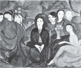  ?? MARIE LAURENCIN ?? Apollinair­e y sus amigos (1909)