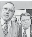  ?? FOTO: SANDEN/DPA ?? Zwischen ihnen krachte es oft: CDUChef Helmut Kohl und CSU-Rivale Franz Josef Strauß 1976.