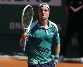  ?? EPA ?? Jan-Lennard Struff of Germany on his way to victory against Norway’s Casper Ruud in their third-round match at the Monte Carlo Masters