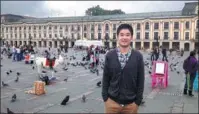  ??  ?? Top: Tourists can explore the impressive reservoir at El Penol town near Medellin. Above: Shen Yibing, from Chongqing, spends two years in Colombia for an exchange program and says he’s deeply impressed by the friendline­ss of the people.