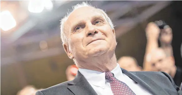  ?? FOTO: DPA ?? Zurück im Schoß der Bayern-Familie: Präsident Uli Hoeneß.