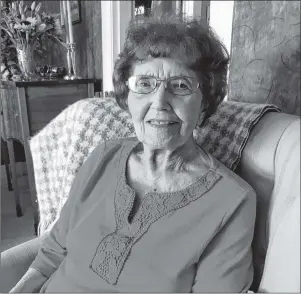  ?? TERRY BUTTERWORT­H/CHRONICLE HERALD ?? Margaret Harris, a native of Grande Greve, Richmond County, who turned 102 years old on July 15 at her home in Gore, Hants County, attributes her longevity to having an abundance of wonderful friends.